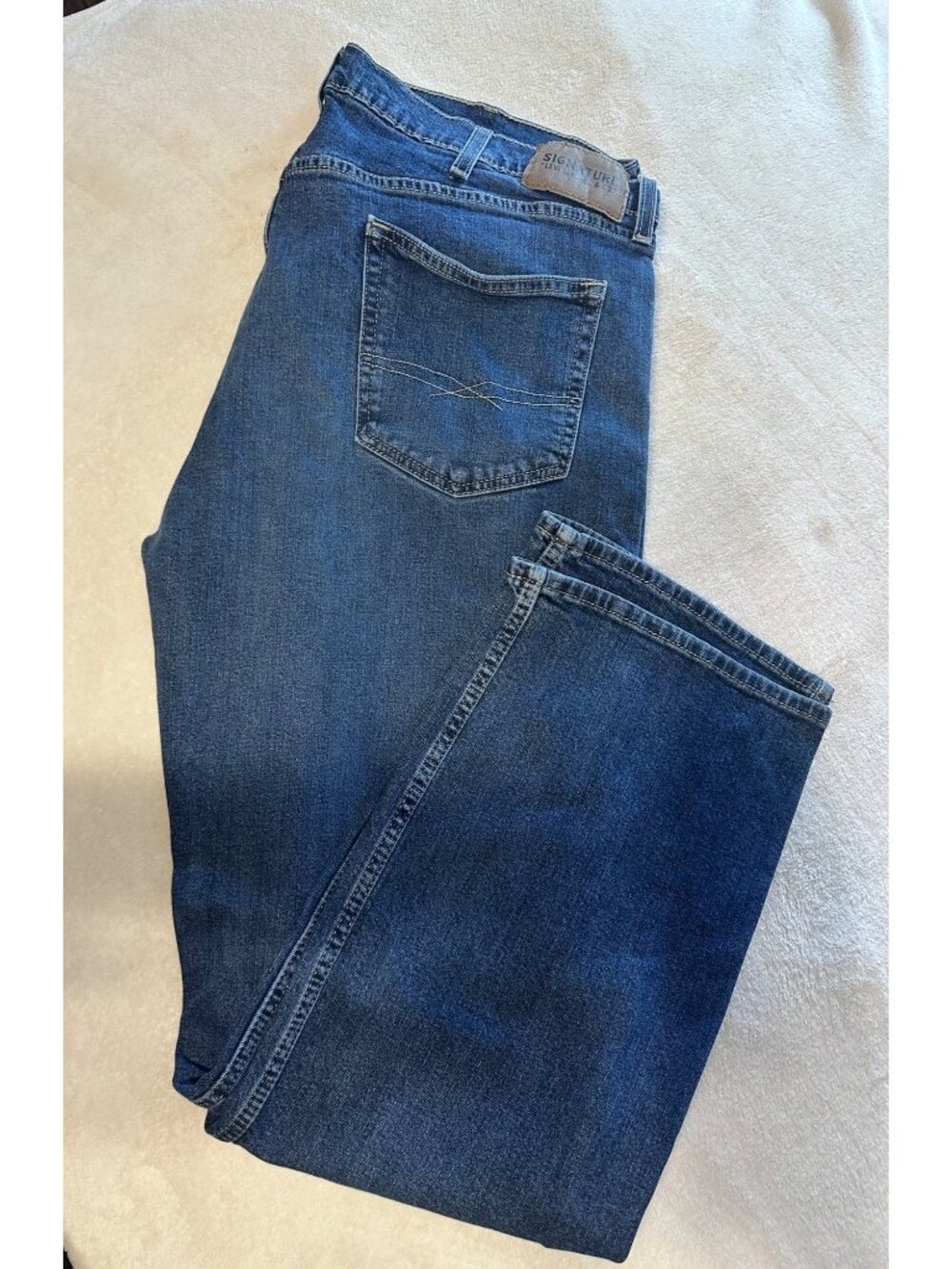 Signature Levi Strauss S61 Relaxed Jeans  40 x 32 Relaxed Denim Mens Pant #5